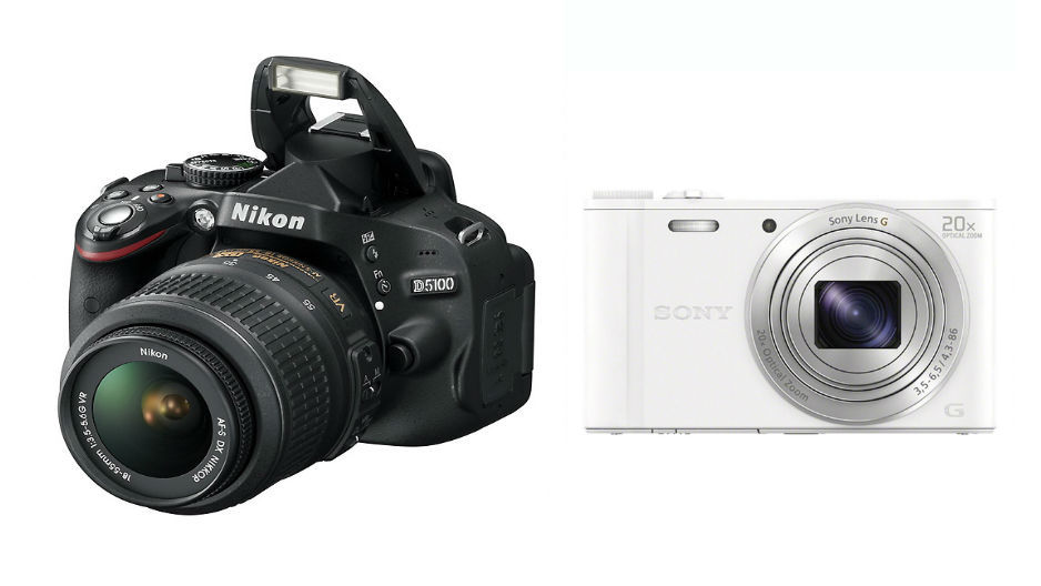 Cmara rflex digital Nikon D5100 y cmara compacta Sony,  para...