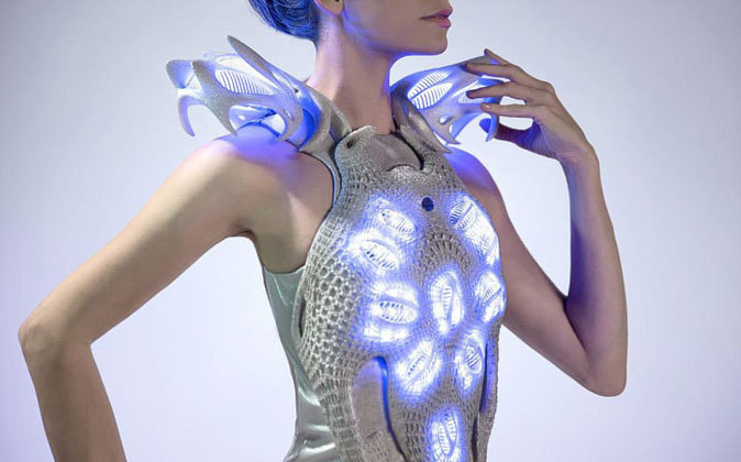 Un vestido realizado con impresión 3D