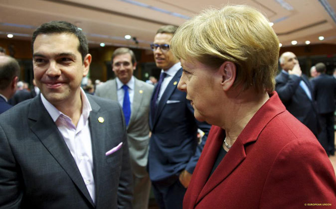 Tsipras y Merkel en Bruselas, el pasado marzo
