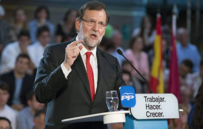 El presidente del Gobierno,Mariano Rajoy, en sábado pasado en Murcia.