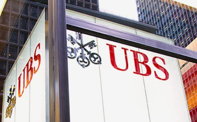 Una imagen del logo de UBS