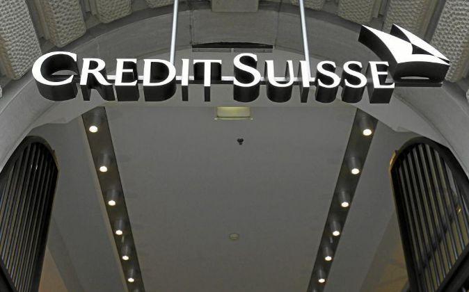 Entrada de la sede de Credit Suisse
