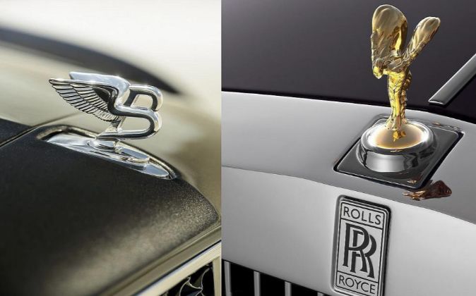 Los Bently y los Rolls-Royce lucen en sus capós una efigie, símbolo...