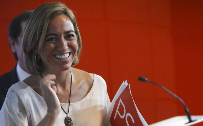 Carme Chacón, exministra y candidata del PSC a las elecciones...