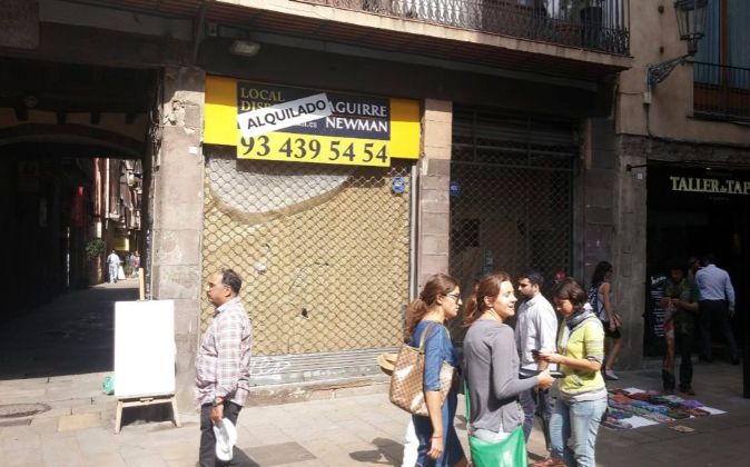 Danone ha alquilado un local en la calle Argenteria de Barcelona, en...
