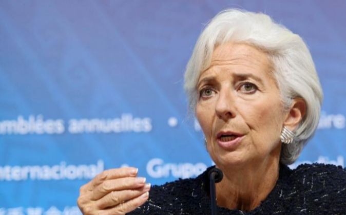 La directora del Fondo Monetario Internacional (FMI), Christine...