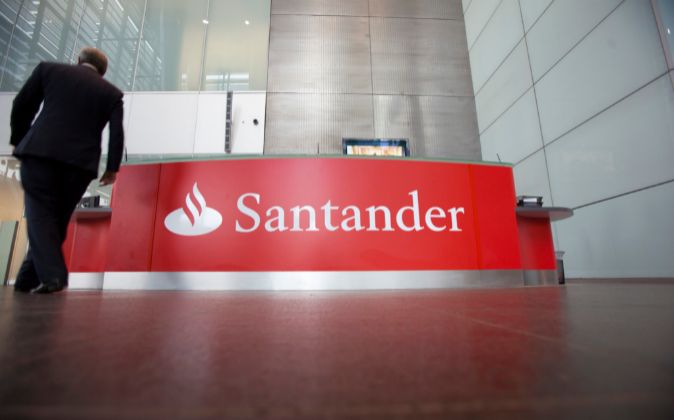 Oficina del Banco Santander en Londres.