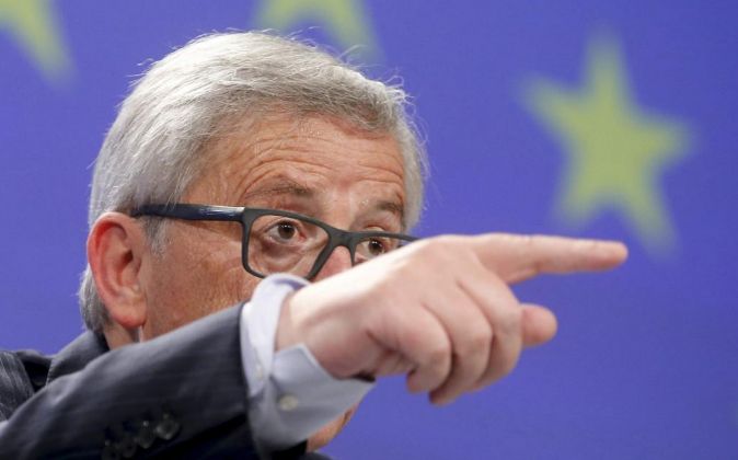 El presidente de la Comisión Europea (CE), Jean-Claude Juncker, en...