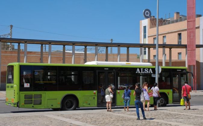 Autobús público de Alsa en Madrid