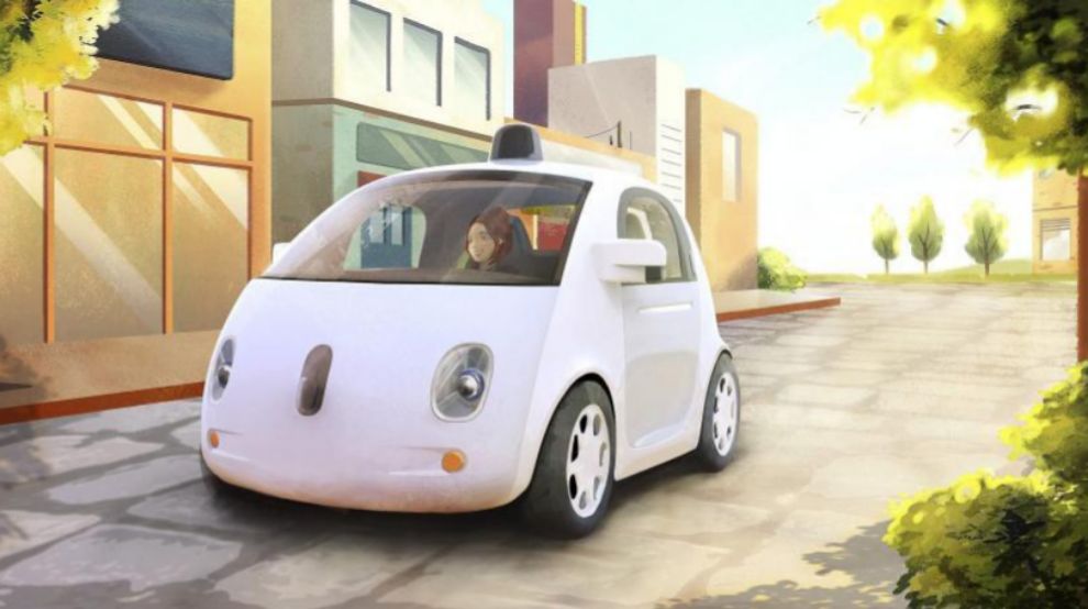 Animación facilitada por Google con su coche autónomo