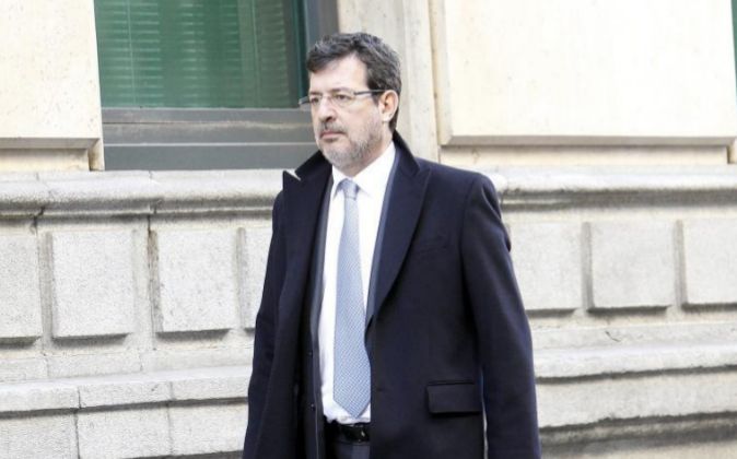 El juez Fernando Andreu entreando en la Audiencia Nacional