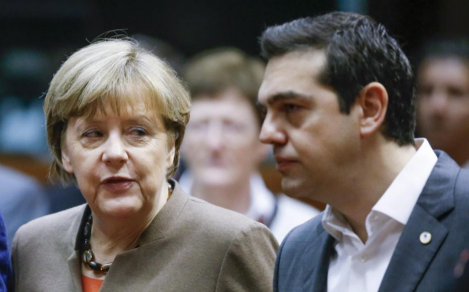 Angela Merkel y Alexis Tsipras.