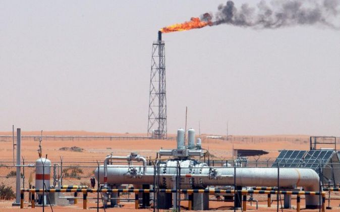 Explotación petrolera en Arabia Saudí.