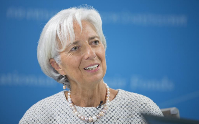 Christine Lagarde, directora gerente del Fondo Monetario Internacional...