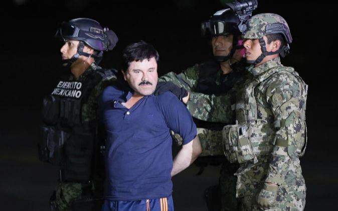 El narcotraficante Joaquín "El Chapo" Guzmán fue conducido...