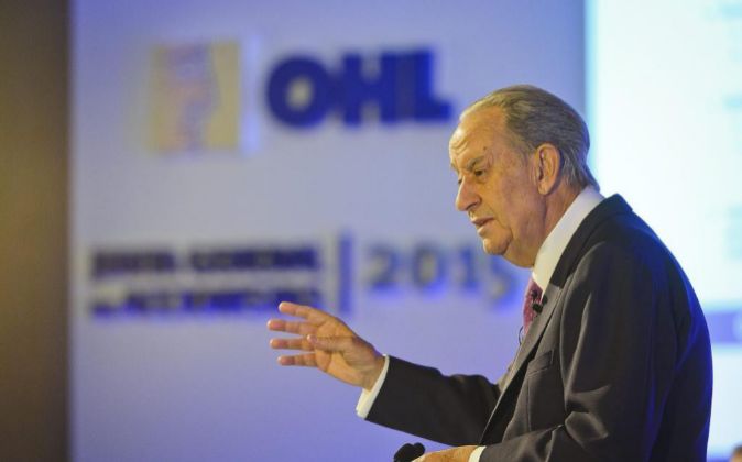 Juan Miguel Villar Mir en la junta general de accionistas de OHL.