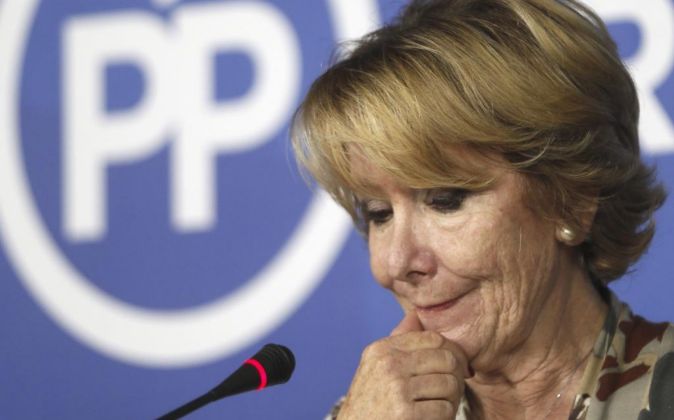 La presidenta del PP de Madrid y portavoz de la formación en el...