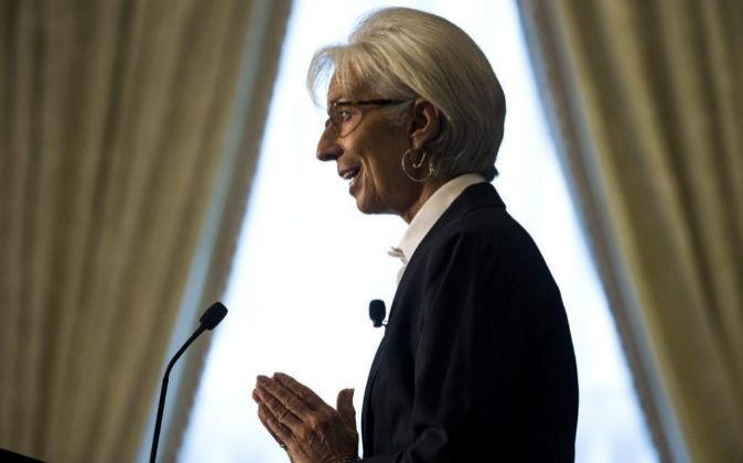 La directora gerente del Fondo Monetario Internacional (FMI) Christine...