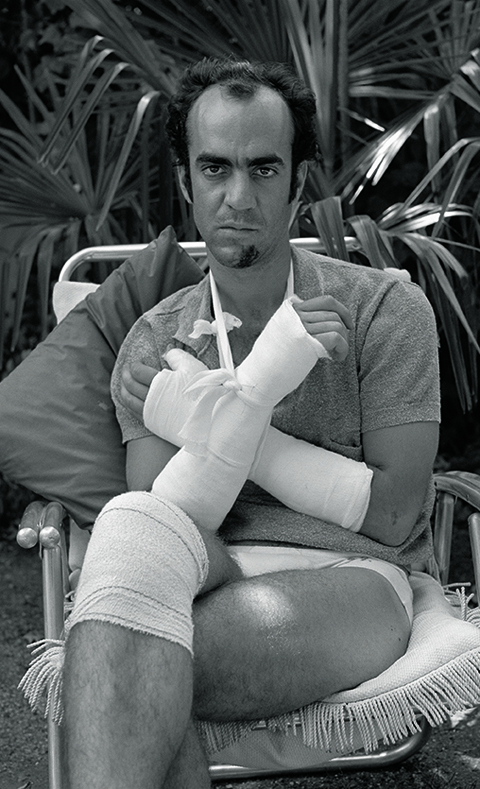 <strong>3. Javier Benavente,</strong> tras un accidente en moto...