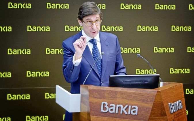 Presentación de resultados de Bankia 2015. En la imagen, Jose Ignacio...