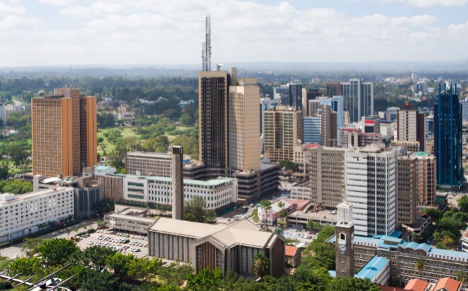 Vista de Nairobi, capital de Kenia