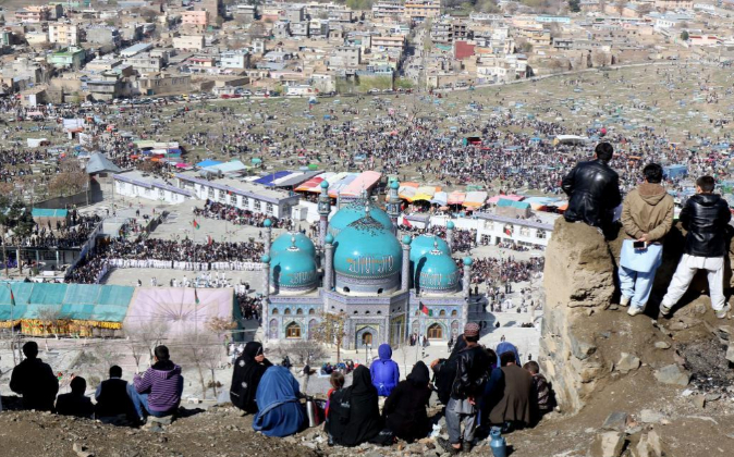Afganos celebrando el Año Nuevo Persa el pasado 20 de marzo en Kabul.
