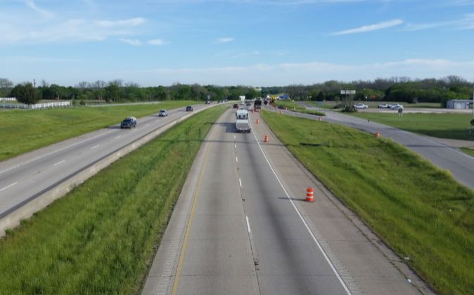 Autopista Interstate Highway 35 East de Texas.