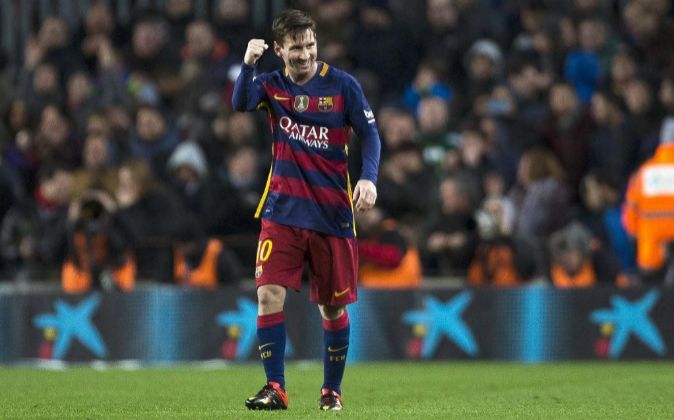 El delantero argentino del FC Barcelona Leo Messi.