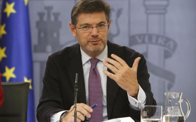 Rafael Catalá, en una rueda de prensa tras el Consejo de Ministros.