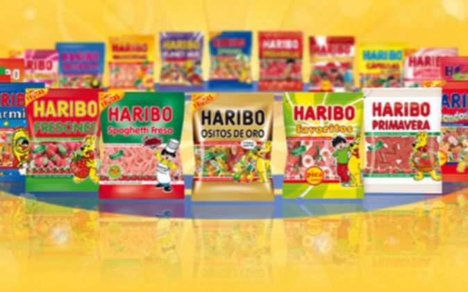 Surtido de productos Haribo.