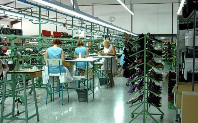 Fábrica de calzado en Alicante.