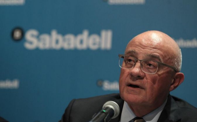 El presidente del Banco Sabadell, Josep Oliu Creus