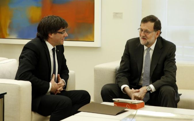 Reunion de Mariano Rajoy con el Presidente de la Generalitat, Carles...