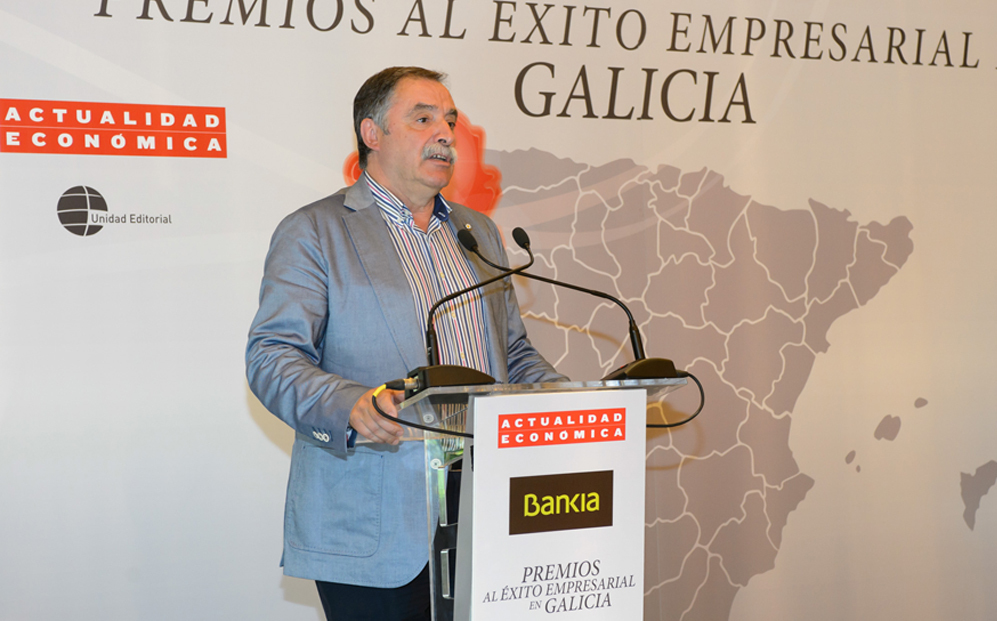 ngel Garca Seoane, alcalde de Oleiros durante su intervencin.