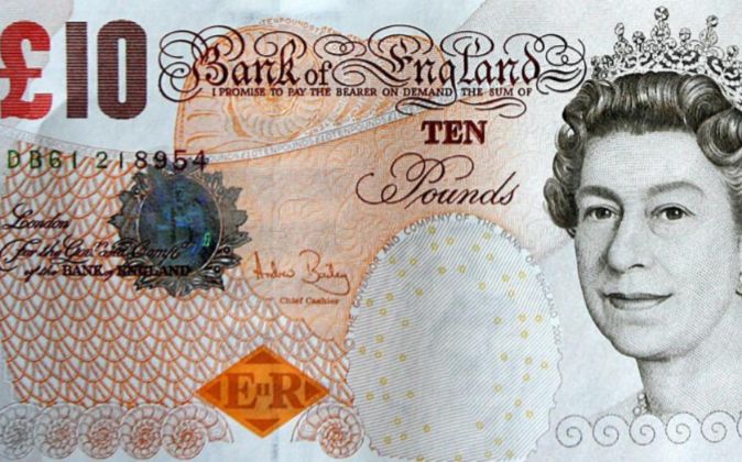 Imagen de un billete de diez libras