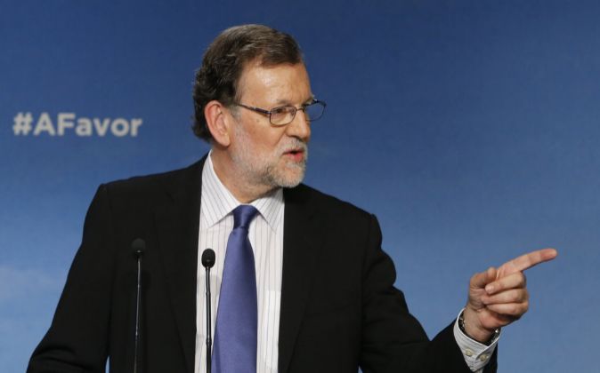 El presidente del PP, Mariano Rajoy