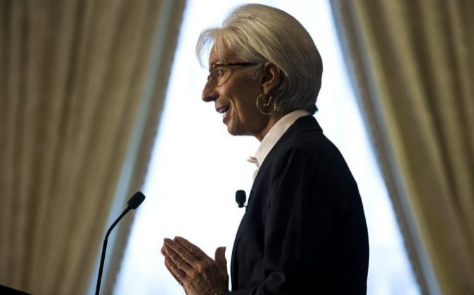 La directora gerente del Fondo Monetario Internacional (FMI) Christine...