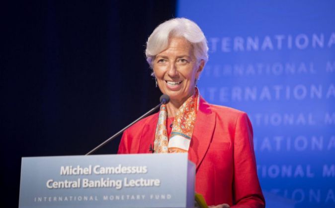 La directora gerente del Fondo Monetario Internacional Christine...