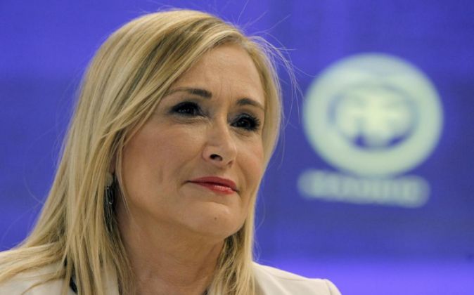 La presidenta de la Gestora del PP de Madrid, Cristina Cifuentes.