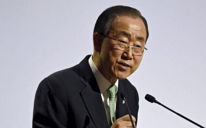 El secretario general de la ONU Ban Ki-moon.