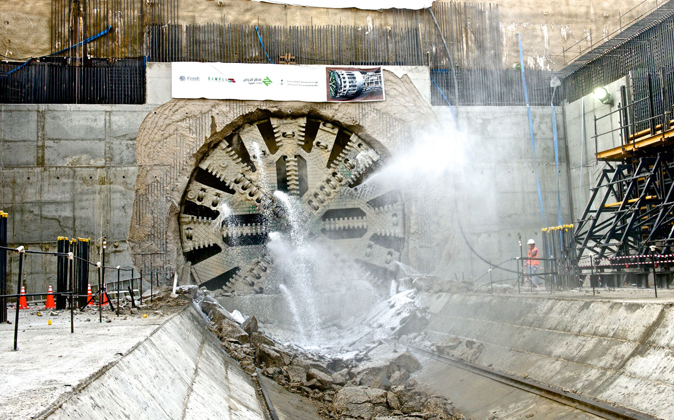Tuneladora del metro de Riad