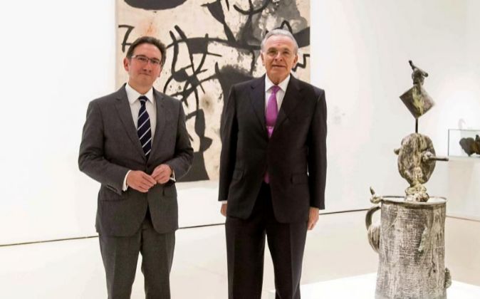 Jaume Giró e Isidro Fainé, director general y presidente de la...
