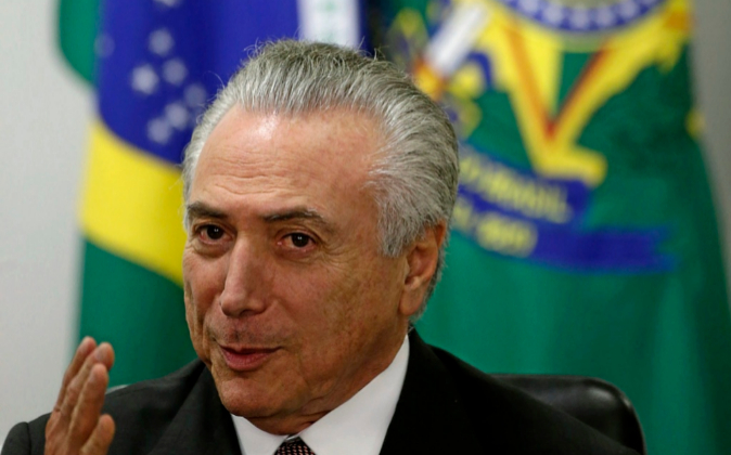 El presidente interino de Brasil, Michel Temer.