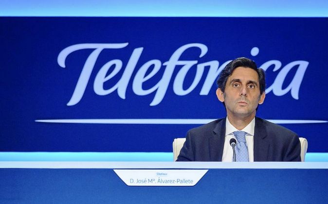 José María Álvarez Pallete, presidente de Telefónica, propietaria...