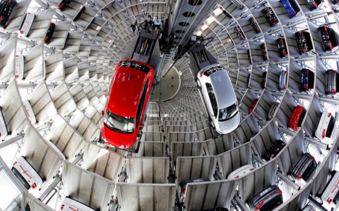 Fábrica de Volkswagen en Wolfsburg, Alemania.