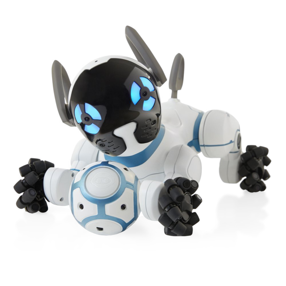 Chip es un inteligente y carioso perro robot. Con sensores avanzados...