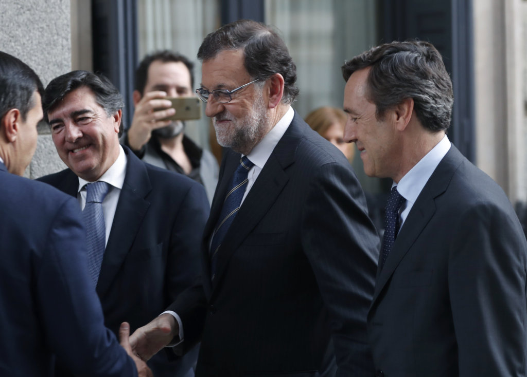 El presidente del Gobierno en funciones, Mariano Rajoy y candidato del...