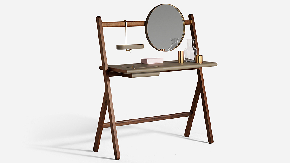 El espejo dota de polivalencia al mueble Vanity que puede situarse a...