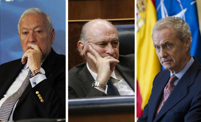 De izquierda a derecha: José Manuel García-Margallo, Jorge...