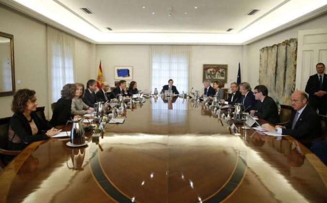 Primera reunión del nuevo Gobierno de Mariano Rajoy.